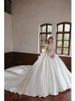 French Satin plus Size Wedding Dress for Petite Brides with Long Train High-End Heavy Duty New 2025 Style D106_ecoleips.com