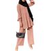 Women Fashion Muslim Hijab Sets Wide Leg Blouse And Pants Set Elegant Solid Color Outfits Spring Autumn_ecoleips.com