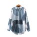 New Floral Print Loose Fit Turn-down Collar Long Sleeve Fashion Shirt For Women_ecoleips.com