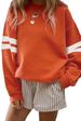 Women's Clothing Long Sleeve Color Block Sweatshirt Casual Sporty Pullover Autumn Thickened Polyester Spliced Hoodie_ecoleips.com