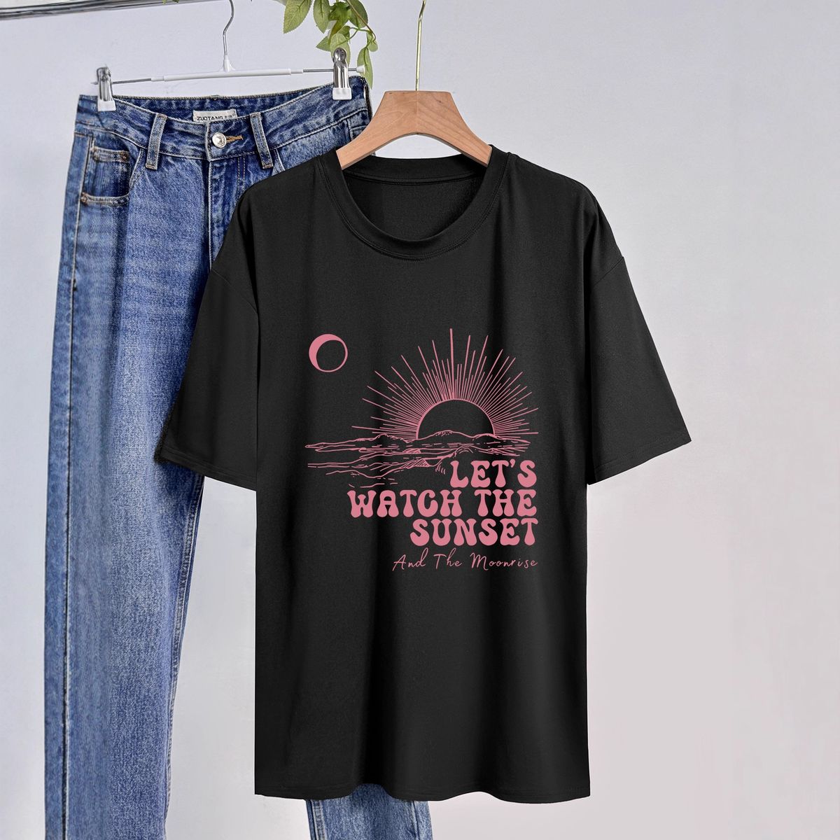 Women's Casual Round Neck Short Sleeve T-Shirt Multi-Color American Style Simple Fashionable Sports Top Solid Printed Loose Fit_ecoleips.com
