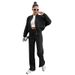 Women's Clothing Pure Color Plus Velvet Zipper Cardigan Women's Fashion Casual Straight Pants Set_ecoleips.com