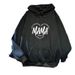 spring And Autumn New Model I2024 Fleece-lined Oversized Sweatshirt For Women, Large Size Loose Student_ecoleips.com