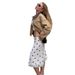 Women's Vintage Polka Dot Low Waist Ruffled Midi Skirt – Casual Street Style Bottom For Summer_ecoleips.com