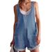 Women's Clothing Summer Loose Fit Denim Overalls Shorts For Women European And American Style_ecoleips.com