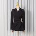 Women's Clothing Women's Elegant Cross-Shoulder Blazer Style Personalized Design High End Suit Jacket For Autumn Commuting_ecoleips.com