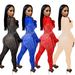 Women's Clothing Mesh Mesh Hot Diamond V Neck Long Sleeved Feather Long Library Jumpsuit_ecoleips.com