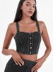 K Women's Fitness Yoga Tank Top With High-Elastic U-Shaped Front Pockets And Metal Buckle For Slimming Effect - Casual Sports Top_ecoleips.com