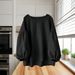 cross-border Loose Casual Solid Color Round Neck Long Puff Sleeve Shirt_ecoleips.com