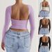 Women's Clothing Women's Elegant Slim Fit Knitted Top Round Neck Long Sleeve Autumn/Winter Y2K Long Sleeve For Formal & Casual_ecoleips.com