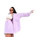 Women's Clothing Solid Color Single Breasted Long Sleeved Shirt Loose Fashion Casual Shorts Suit_ecoleips.com