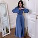 Voya Voya Women's European And American 2026 Spring New Strapless Solid Color Satin Princess Style Waist-Slimming Dress_ecoleips.com