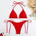 Women's Clothing Nylon Solid Color Split Suspenders Women Sexy Triangle Bikini New Multi Color Swimsuit_ecoleips.com