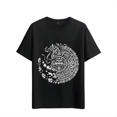 Women's T-Shirts Tshirt Muscle Freaks Aztec Calendar Style T-shirt_ecoleips.com