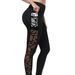 Women's High-Waisted Yoga Leggings – Sculpting Workout Pants With Mesh Panels & Side Pockets, Stretchy Polyester-Spandex For Running, Gym & Lounge_ecoleips.com