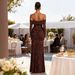 European American Style Elegant Lace Off-shoulder Long Dress, Fashionable And Sexy Long-sleeved Backless Slim-fit Dress_ecoleips.com