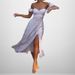 Women's Off-The-Shoulder Slim Fit Dress Floral Print Sexy Slit American Spring New Arrivals_ecoleips.com