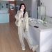 Women's Wide Leg Cargo Pants Two Piece Set Hooded Sweatshirt Casual Stylish Design Spring Autumn New Fashion_ecoleips.com