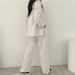 Women's Korean Style Casual Trousers Camel Color Trendy Design Unique Suit For Spring And Autumn_ecoleips.com