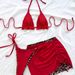 Women's Clothing Sexy Leopard Print Bikini Three Piece Swimsuit Special Fabric Beachwear For Vacation_ecoleips.com