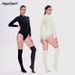 Aria Basics In Stock 2mm Snorkeling Warm Cold-Proof Women's Long Socks Sexy Surfing Wetsuit Jellyfish Two-Piece Diving Suit_ecoleips.com