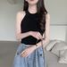 French-Style Sweetheart Cutout Halter Neck Camisole Women, New Summer Model, Suitable For Outdoor Wear, Versatile And_ecoleips.com