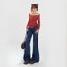 American-style Versatile Low-waist Flared Pants, 2025 Autumn Wo's New Fleece-lined Slim-fit Micro-flared Jeans For_ecoleips.com
