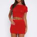 Beautiful Women's Sexy Exposed Navel Casual Tight Hip-wrapped Knitted Suit Skirt_ecoleips.com