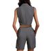Women's Clothing Women's Spring And Summer Sleeveless Shorts Fashionable Waist Slimming Temperament Suit Women's Jumpsuit_ecoleips.com