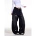 Women's Clothing Retro Star Patterned Jeans Slimming Loose Fit Wide Leg Pants Versatile Hot Girl Style_ecoleips.com