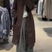 Stunning Coffee Color Mid-Length Trench For Women 2025 New Casual Korean Style Loose Coat Jacket_ecoleips.com