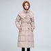 Knee-Length Quilted Puffer Coat With Hood – Women’s Thickened Winter Jacket, Slim-Fit Oversized Silhouette (L-4XL, Black/Taupe/Khaki/Army Green)_ecoleips.com