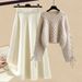 Women's Knit Sweater & Midi Skirt Set – Trendy Autumn Winter Outfit, Slimming & Elegant Two-Piece Ensemble_ecoleips.com