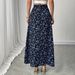 Women's Floral Print High Slit Midi Skirt European American Style 2025 Fashion Sexy Sweet Cross Border Design_ecoleips.com