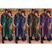 Verve Two-Piece Set Short Sleeve Matte Fabric With Headscarf Muslim Long Dress Plus Size Women_ecoleips.com