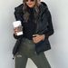 Women's clothing cotton-padded vests, jackets, stand-up collar hooded warm cotton zippered casual vests_ecoleips.com