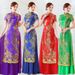 Elegant Vietnamese Ao Dai Dress With Lace & Sequins – Modern Cheongsam For Stage, Performance & Special Occasions_ecoleips.com