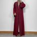 F323 Cross-Border Foreign Trade Women's Long Dress Dubai Embroidered Lace Pearl Beaded Cardigan Robe In Stock Ethnic_ecoleips.com