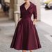 Women's Elegant Bodycon Midi Dress – Slim Fit Formal Cocktail Dress With Waist Definition_ecoleips.com