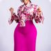 D323 Women's Fashion 2025 New Printed Tie Long Sleeve Shirt And Midi Skirt Two-Piece Set_ecoleips.com