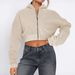 Women's Stylish Streetwear Zip-Up Hoodie Fleece Pullover Casual Jacket With Long Sleeves Versatile Zip-Up Design_ecoleips.com