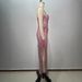 Women's Clothing New Sling Nail Diamond Split Sexy Long Skirt Sequin Light Luxury High End Temperament Lady Pink Evening Dress Female_ecoleips.com