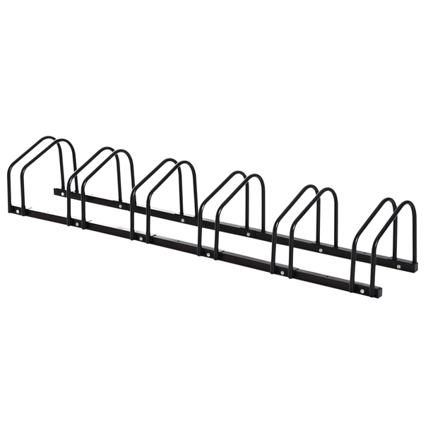 Aparcamiento Para 6 Bicicletas Soporte De Acero Para Aparcar Bicicletas En El Suelo O Pared 179x33x27 Cm_ecoleips.com