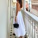 Women Holiday Casual Style Sleeveless Spaghetti Strap Deep V‑Neck High Waist Oversized Loose Dress Beach Summer Wear_ecoleips.com