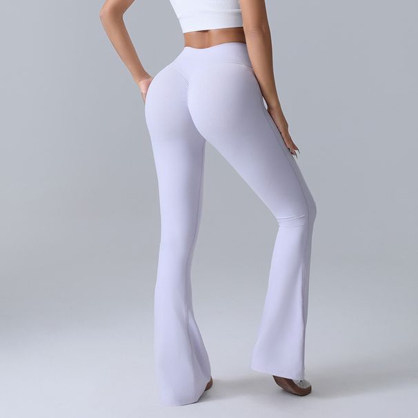 Women's Clothing New Peach Hip Lifting Yoga Flared Pants Fitness Sports Wide Leg Flared Pants High Waist Quick Drying Yoga Pants_ecoleips.com