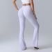 Women's Clothing New Peach Hip Lifting Yoga Flared Pants Fitness Sports Wide Leg Flared Pants High Waist Quick Drying Yoga Pants_ecoleips.com