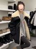 girl Girl 2025 Winter New Korean Style Thickened Large Lapel Mid-Length Parka For Women, Versatile And Warm Coat_ecoleips.com