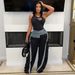 Women's Casual Street Fashion Pants With Drawstring Elastic Waist Loose Straight Cut LD2262_ecoleips.com