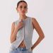 2024 Summer Style European And American Foreign Trade Hot Selling New Slim Fit Sleeveless Vest For_ecoleips.com