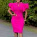 Women's Clothing Fashionable And Elegant Elegant Semi-High Neck Beaded Lace Bodycon Dress | Slim Fit Sexy Pencil Dress For Women_ecoleips.com